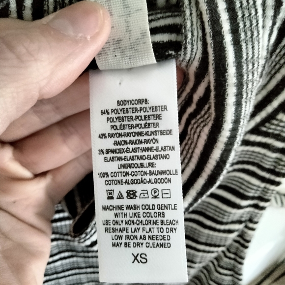 XS Striped Free people backless bodysuit - Picture 7 of 11